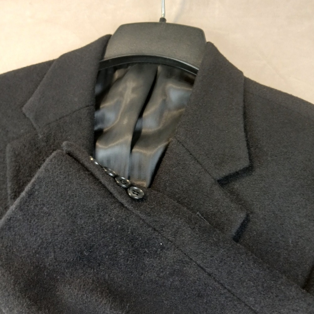 Macys Club Room 42R Mens Blazer Camel Hair Black 21x32